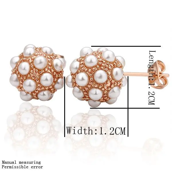 Best Friends Jewerly 18K Gold Plated Earing Ev Ball Stud Earrings Brincos Smtpe 14 1