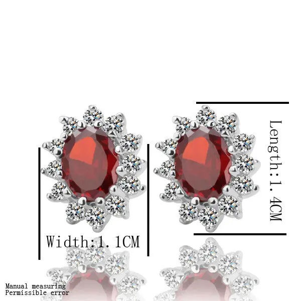 Best Friends Jewerly 18K Gold Plated Earing Red Stud Earrings Brincos Smtpe 26 1