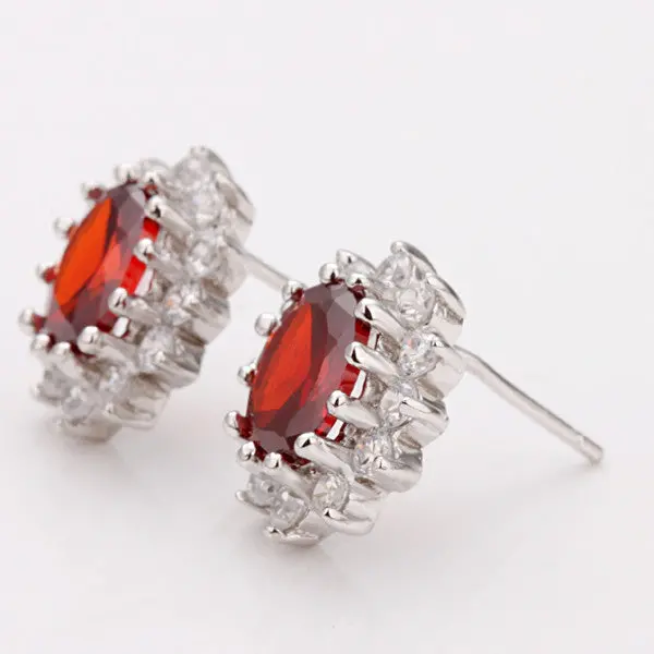 Best Friends Jewerly 18K Gold Plated Earing Red Stud Earrings Brincos Smtpe 26 2