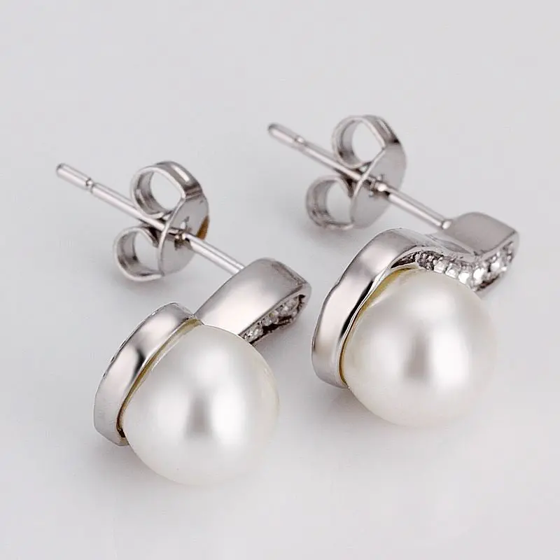 Best Friends Jewerly 18K Gold Plated Earing White Beads Stud Earrings Brincos Smtpe 31 1
