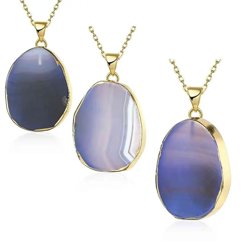 Best Friends Natural Stone Necklace Men Moonstone Gros Collier Femme Love295 2