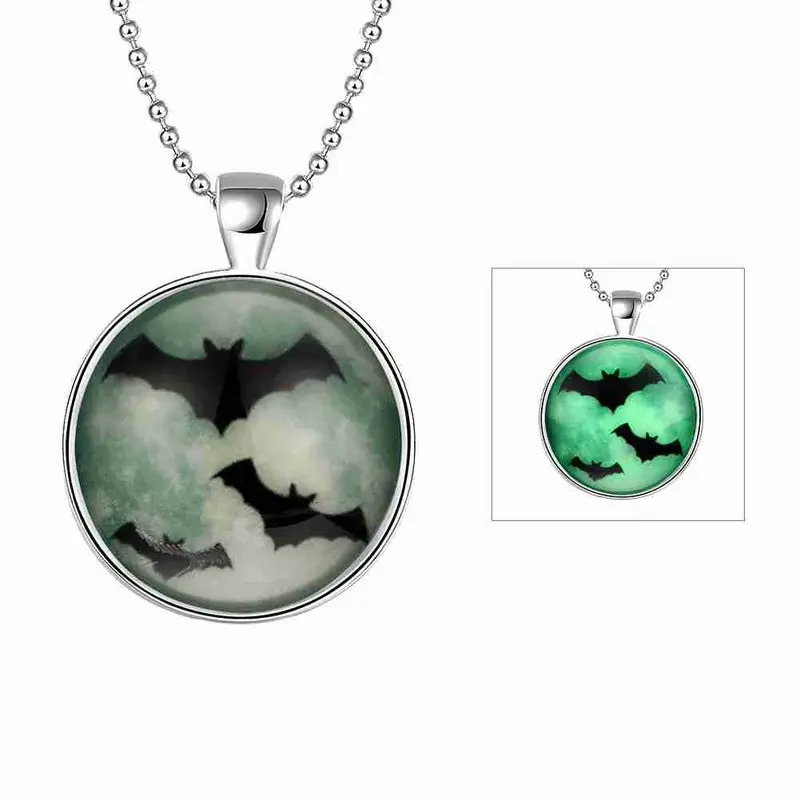 Best Friends Nightlight Jewelry Pendants Bat Collier Plastron Bijouterie321 1