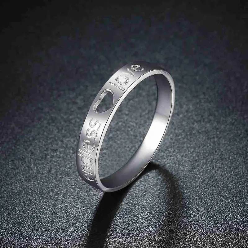Best Friends Pure 925 Sterling Silver Rings For Men Heart Love Anel Masculino S In Euros Stvr 84 4