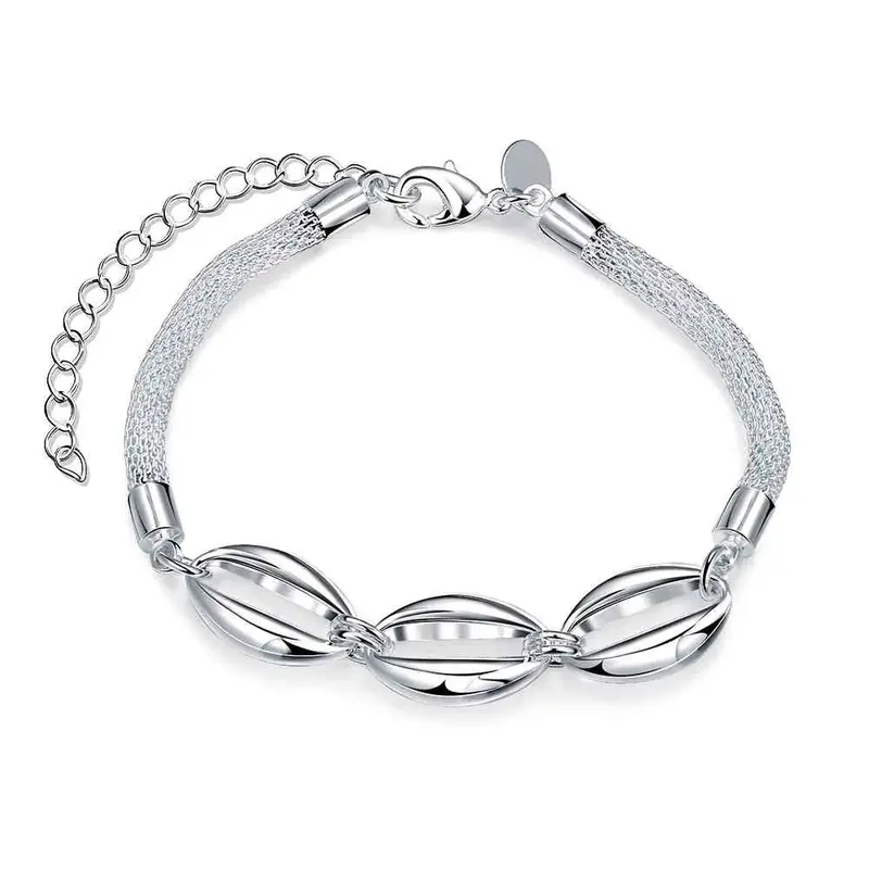 Best Friends Silver Bracelet Connected Multilateral Beads Bracelete Jewelry378 1