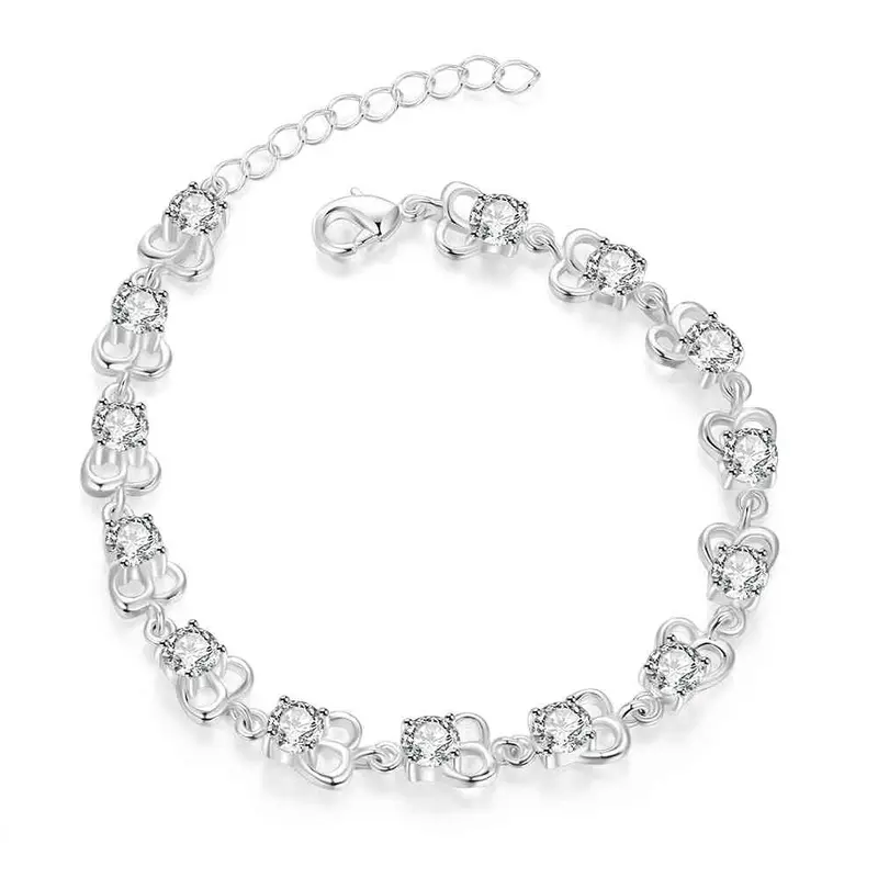Best Friends Silver Bracelet Men Irregular Stone Connected One Direction Men Jewelry Hbh 51 2