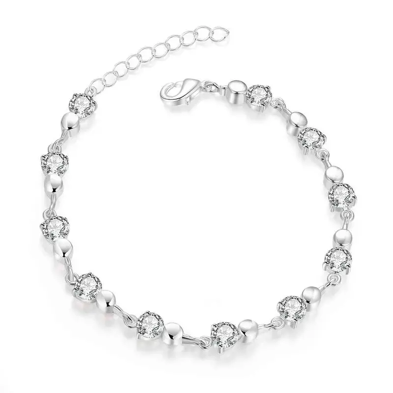 Best Friends Silver Bracelet Men Irregular Stone Connected One Direction Men Jewelry Hbh 51 3