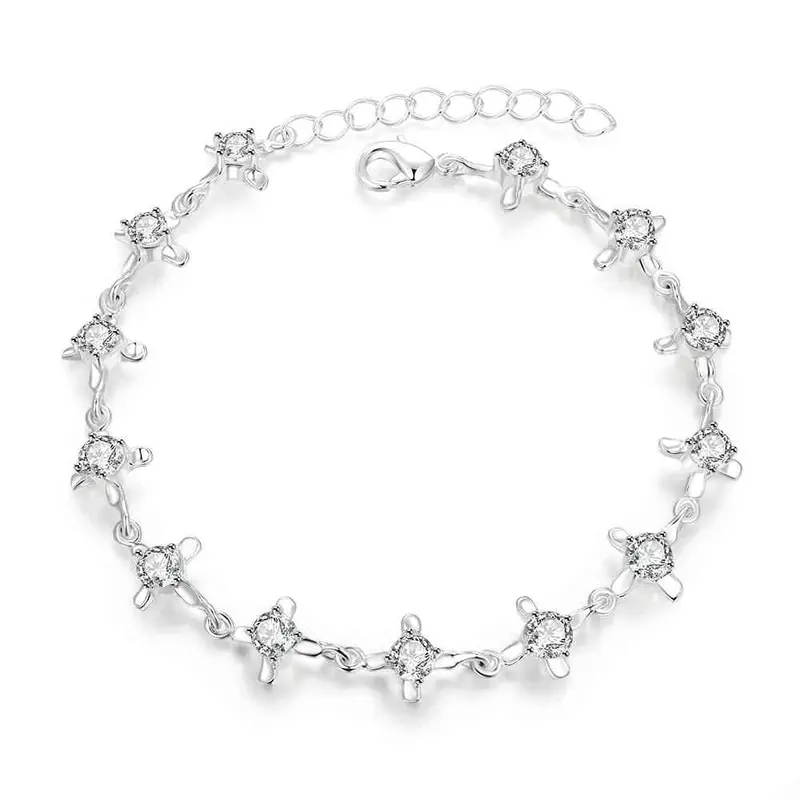 Best Friends Silver Bracelet Men Irregular Stone Connected One Direction Men Jewelry Hbh 51 4