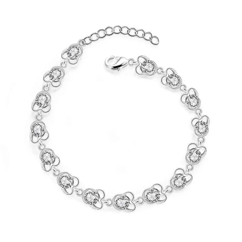 Best Friends Silver Bracelet Men Irregular Stone Connected One Direction Men Jewelry Hbh 51 6