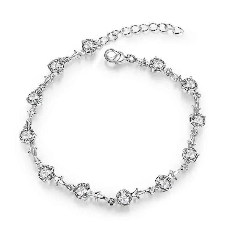 Best Friends Silver Bracelet Men Irregular Stone Connected One Direction Men Jewelry Hbh 51 7
