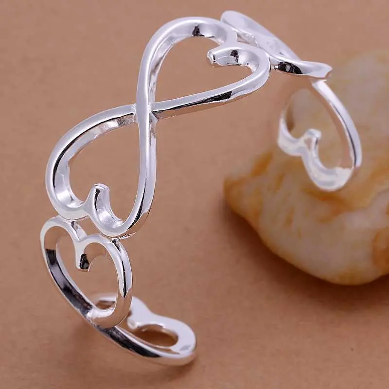 Best Friends Silver Friendship Bangle Thirty-Eight Women Bracelet Collier Plastron Smtb 6 2