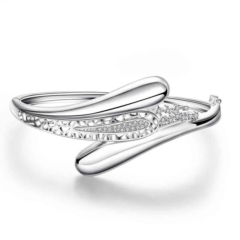 Best Friends Silver Insets Droplets Men Bracelet Jewelry Smtb243 1