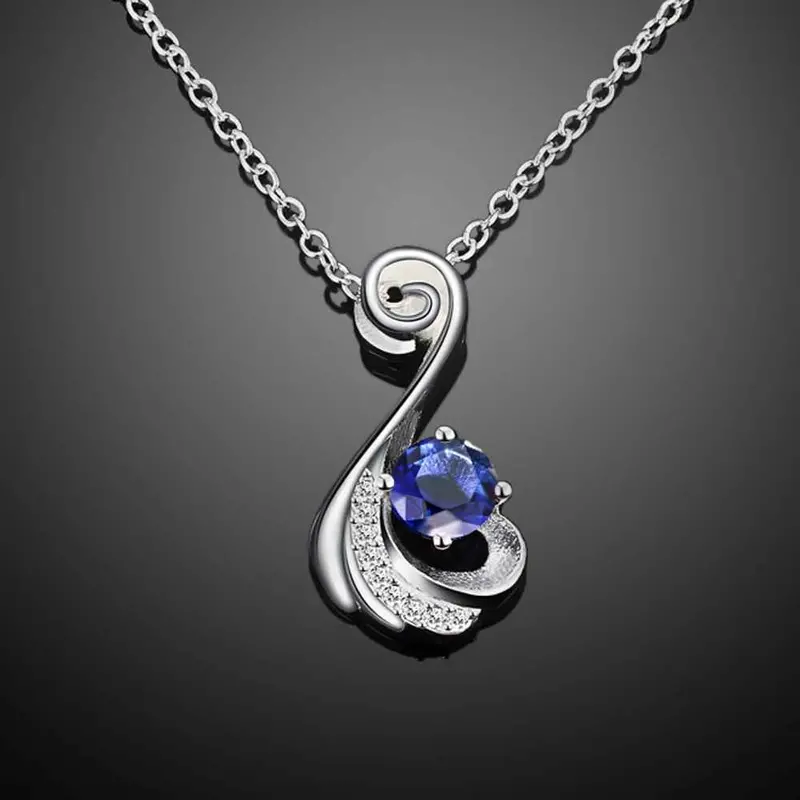 Best Friends Silver Necklaces Insets 8-Shaped Collier Femme S In Euros183 5