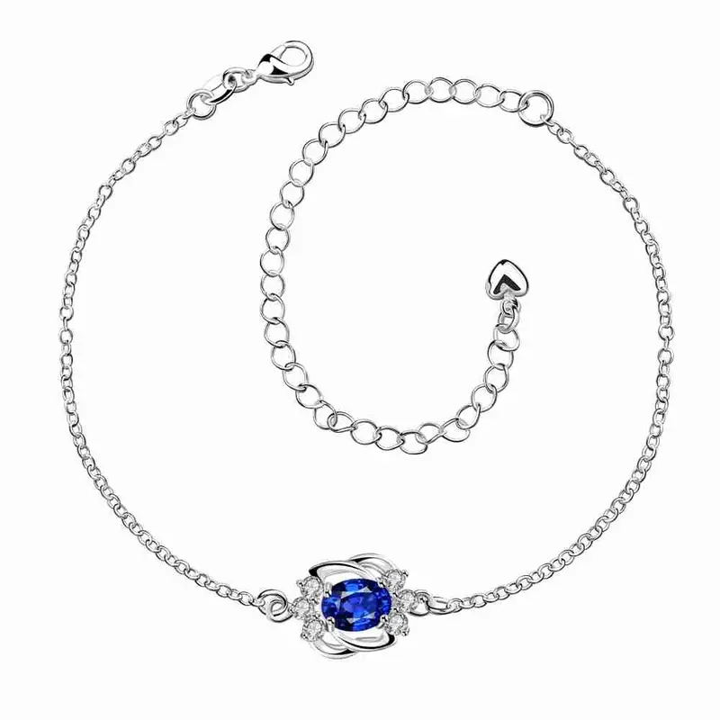 Best Friends Silver Plated Anklet Crystal Eye Bracelet On A Leg Collier Plastron Femme Hba  1 1