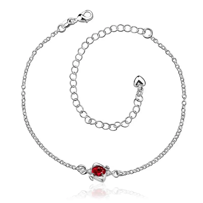 Best Friends Silver Plated Anklet Crystal Eye Bracelet On A Leg Collier Plastron Femme Hba 1 11