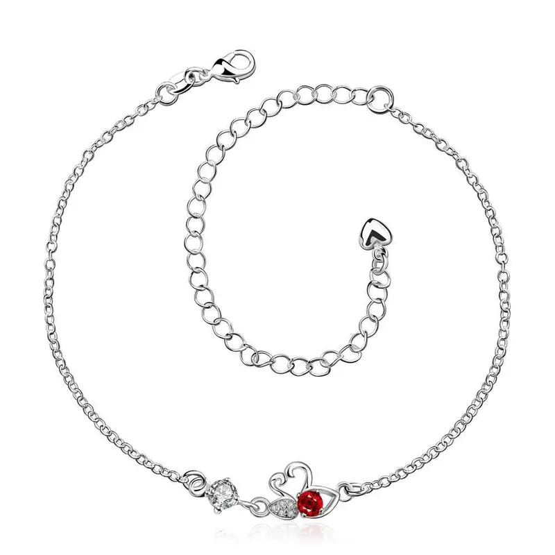 Best Friends Silver Plated Anklet Crystal Eye Bracelet On A Leg Collier Plastron Femme Hba 1 15