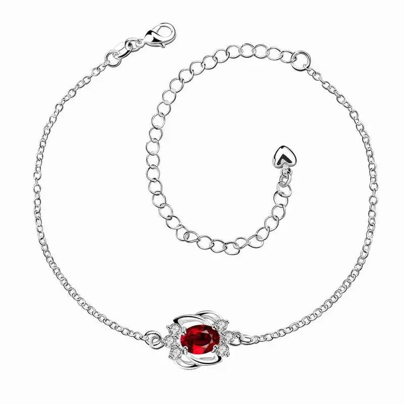 Best Friends Silver Plated Anklet Crystal Eye Bracelet On A Leg Collier Plastron Femme Hba 1 3
