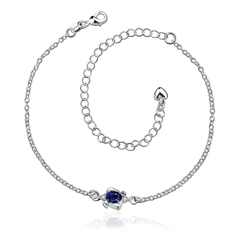 Best Friends Silver Plated Anklet Crystal Eye Bracelet On A Leg Collier Plastron Femme Hba 1 9