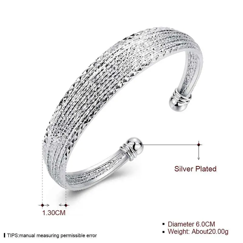 Best Friends Silver Plated Friendship Bangle Flowers Line Women Wedding Bracelet Joyas Smtb145 2