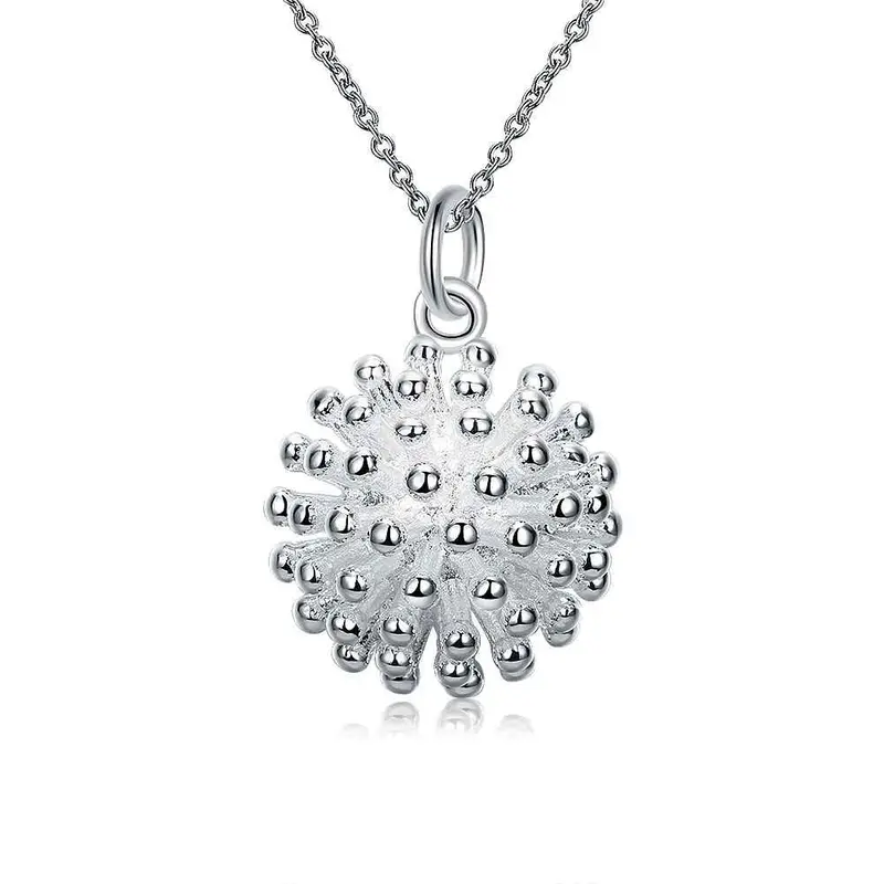 Best Friends Silver Plated Necklaces &Amp; Pendants Fireworks Collares Populares Charm 1