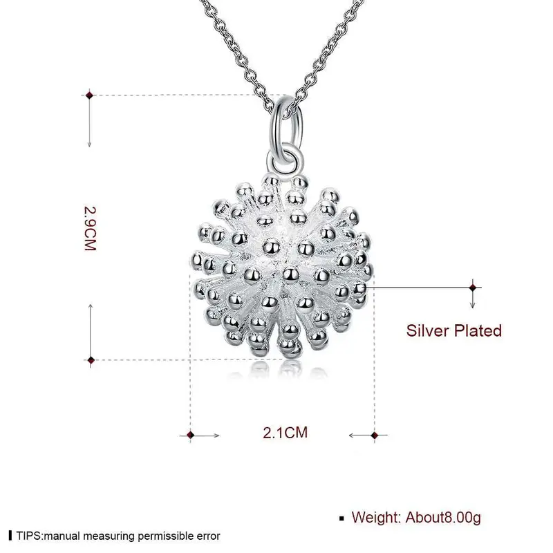 Best Friends Silver Plated Necklaces &Amp; Pendants Fireworks Collares Populares Charm 2