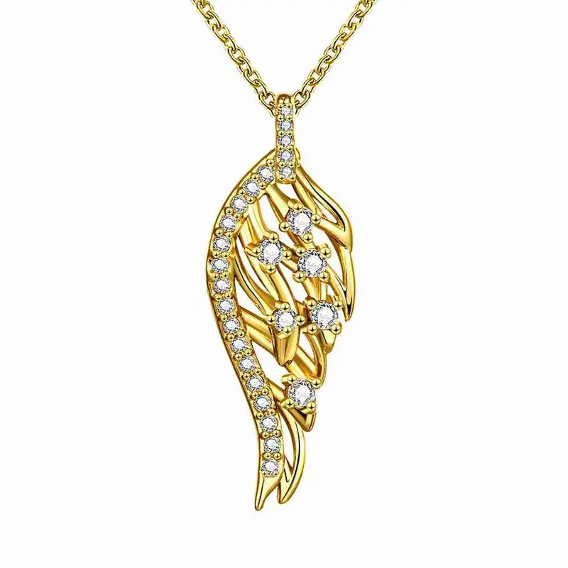 Best Gift 18K Gold Plated Necklaces Peacock Tail Collares Men Jewelry 1