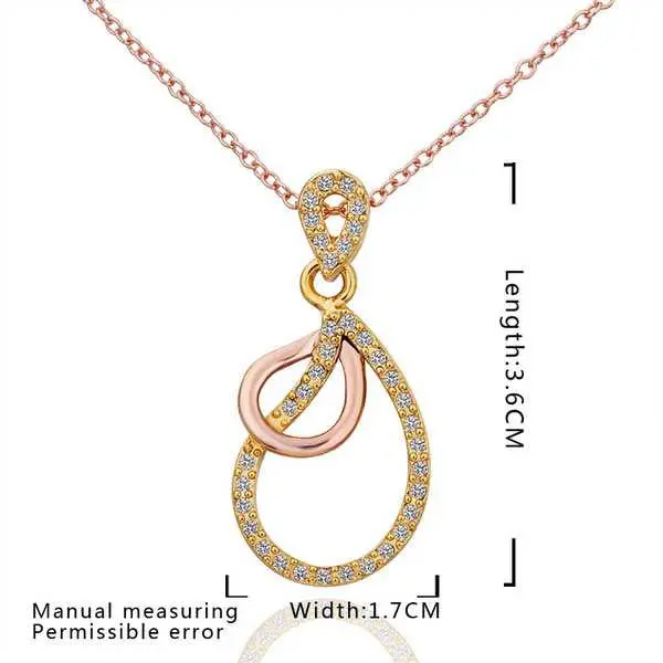 Best Gift Austrian Crystal Necklace Twin Circle Collares Ruby Jewelry 1