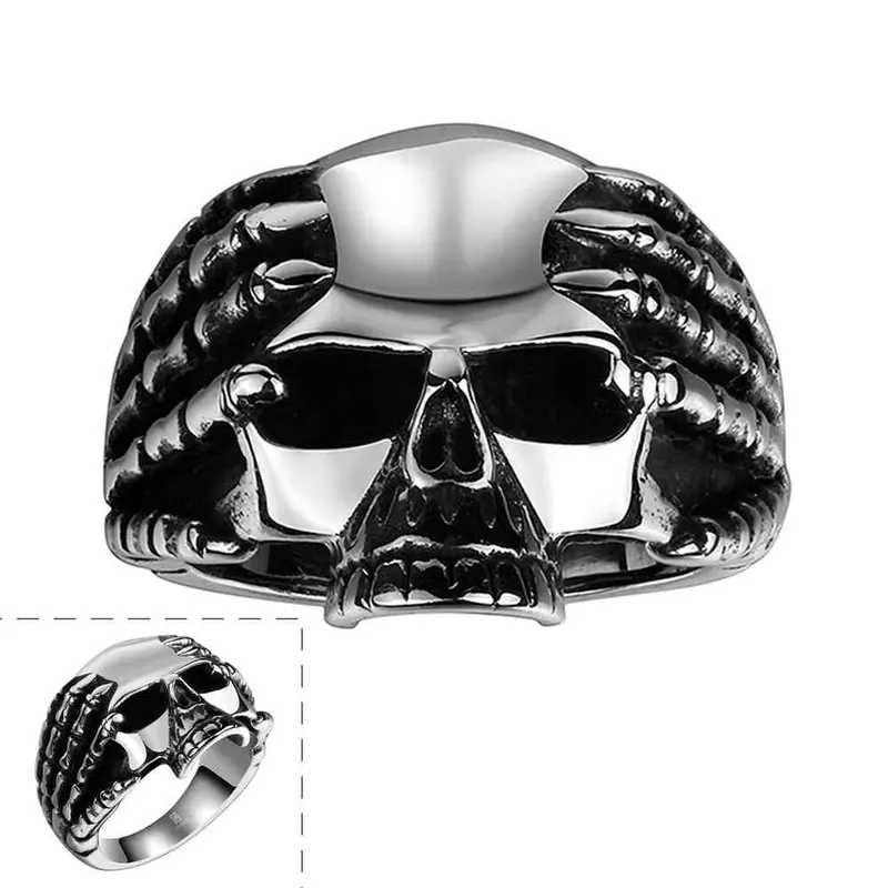 Best Gift Maya Rings For Men Ghosts Head Anillos Bear Jewelry European Style Mayar 86 1