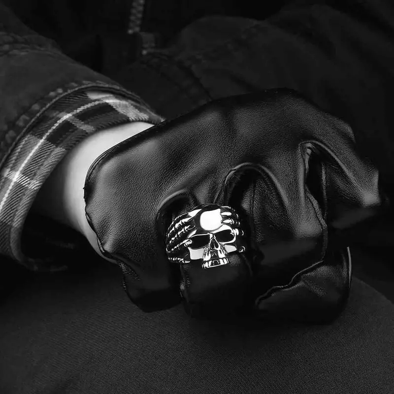Best Gift Maya Rings For Men Ghosts Head Anillos Bear Jewelry European Style Mayar 86 2
