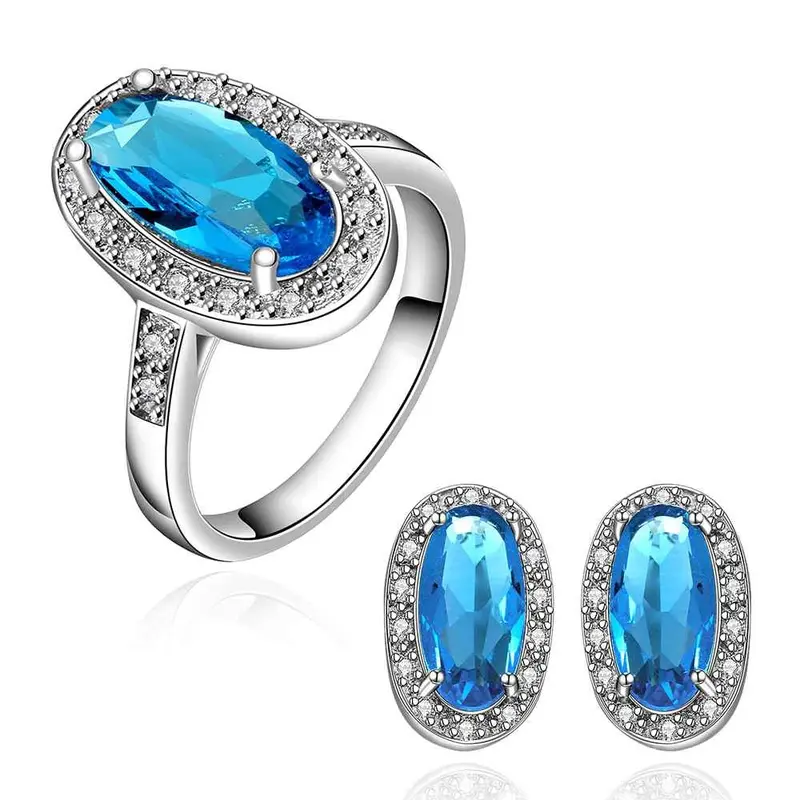 Best Gift Platinum Plated Ruby Jewellry Sapphire Meet You That Day E+R Display Jewelry Sets Floating Charmsfbls 43 1