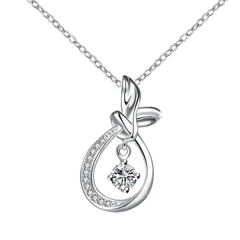 Best Gift Silver Collar Necklace Insets Swing Collar184 9
