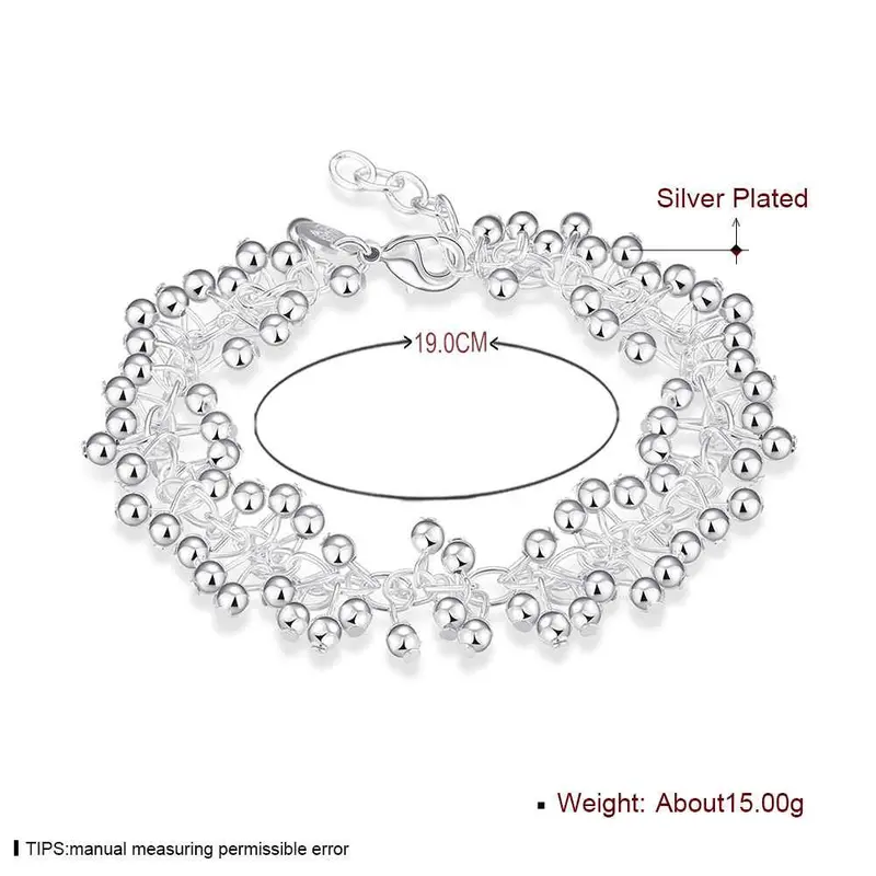 Best Gift Silver Light Grape Men Bracelet Wedding Decoration 17 2
