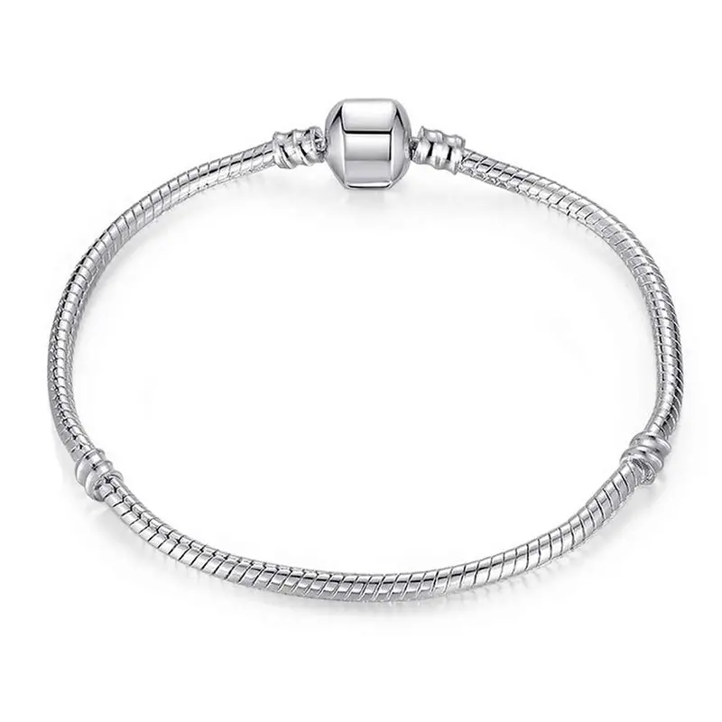 Best Gift Silver-Plated Charm Bracelet Ball Chain Men Bracelet 1