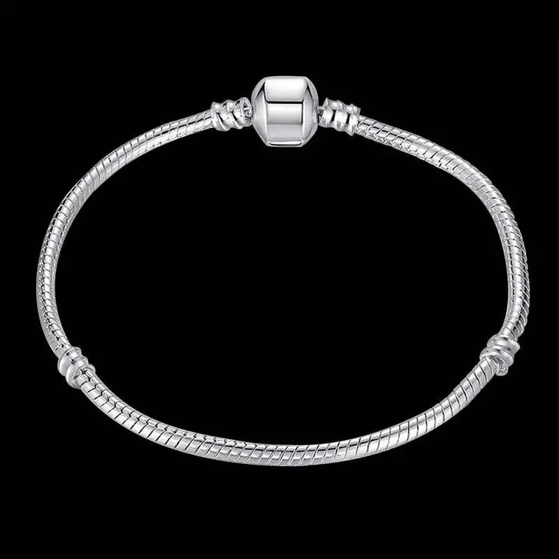 Best Gift Silver-Plated Charm Bracelet Ball Chain Men Bracelet 2