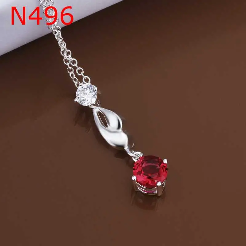 Best Gift Silver Plated Pendants Crystal Colar Feminino 5 2