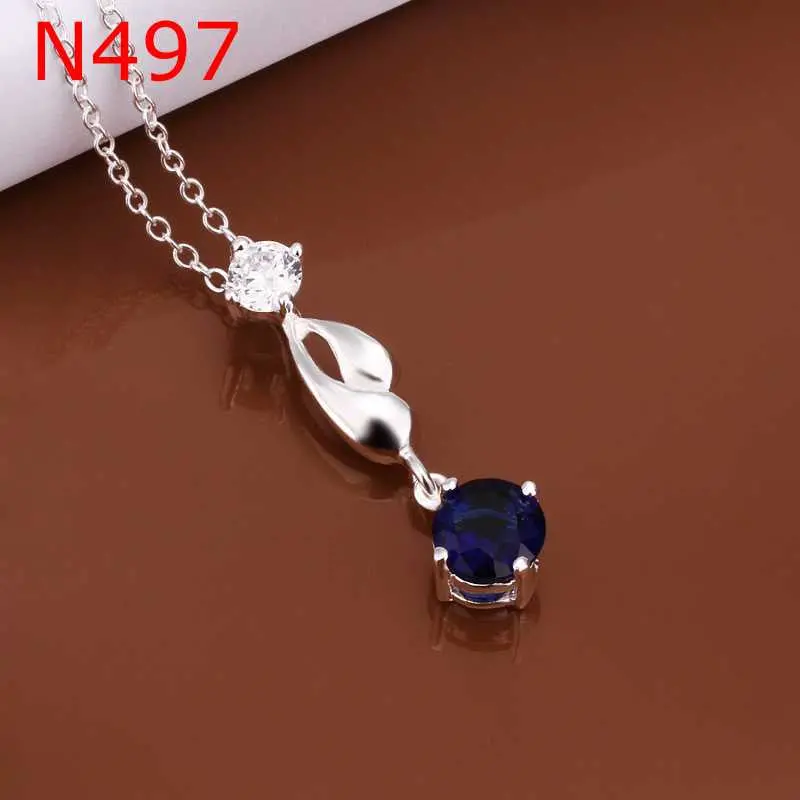 Best Gift Silver Plated Pendants Crystal Colar Feminino 5 3