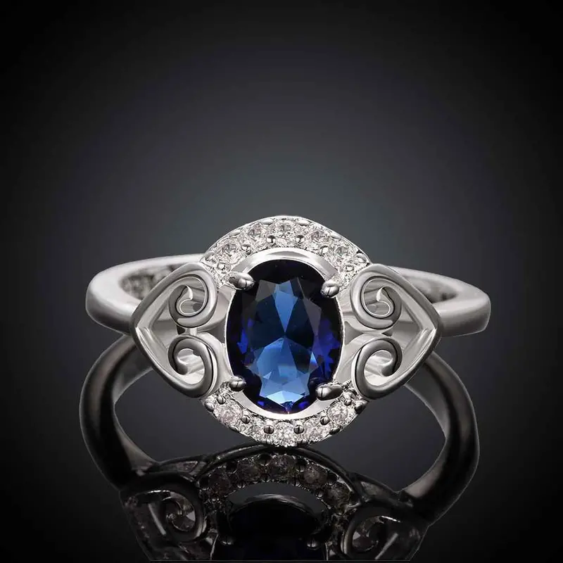 Best Gift Silver Rings Inlaid Stone Lips Aliancas Men Jewelry Fspr 7 2