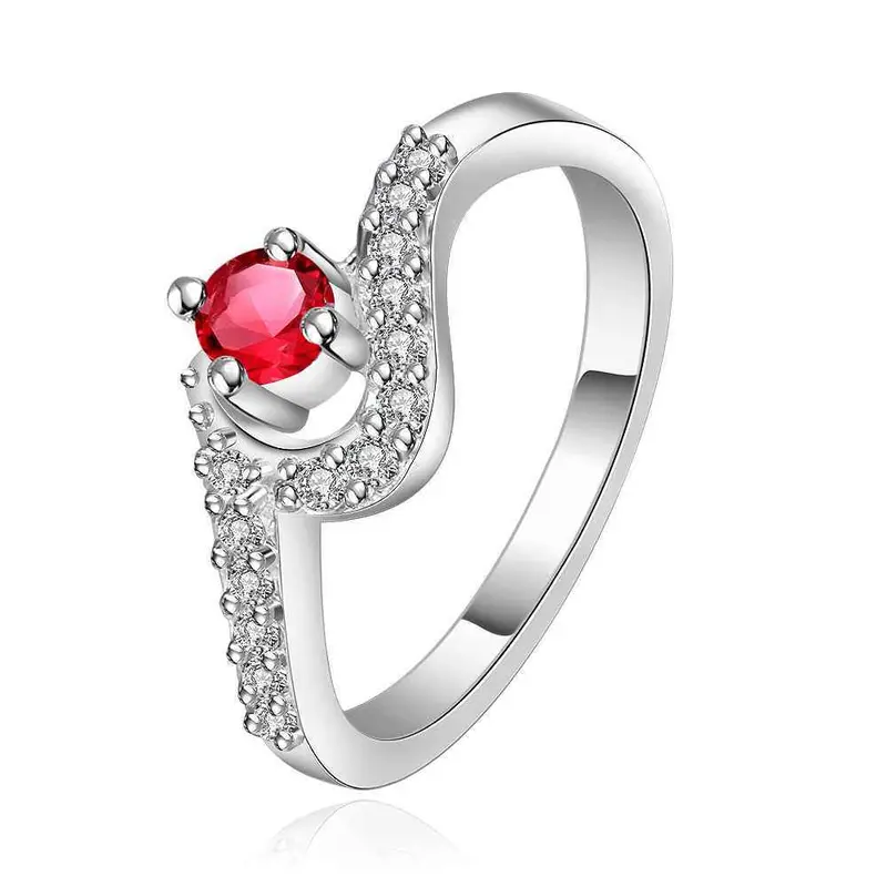 Best Gift Silver Wedding Rings Musicwhite Gem Anel Ruby Jewelry 22 4