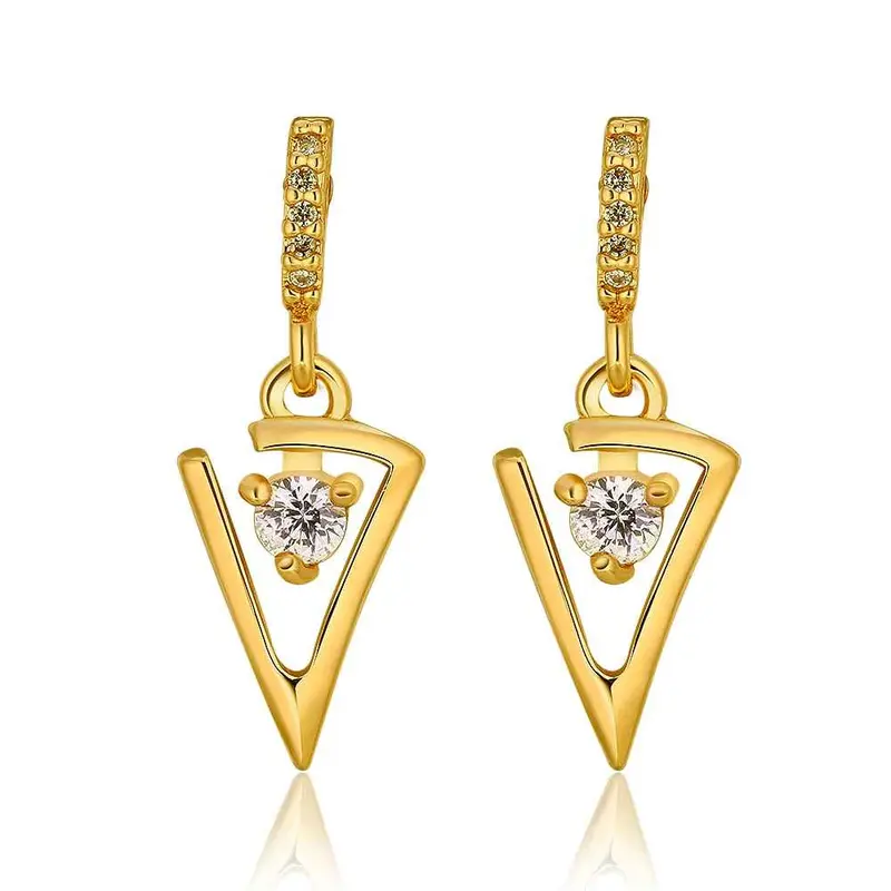 Best Gifts Girl Jewerly 18K Gold Plated Earing Sharp Knife Drop Earrings Brincos Smtpe984 1