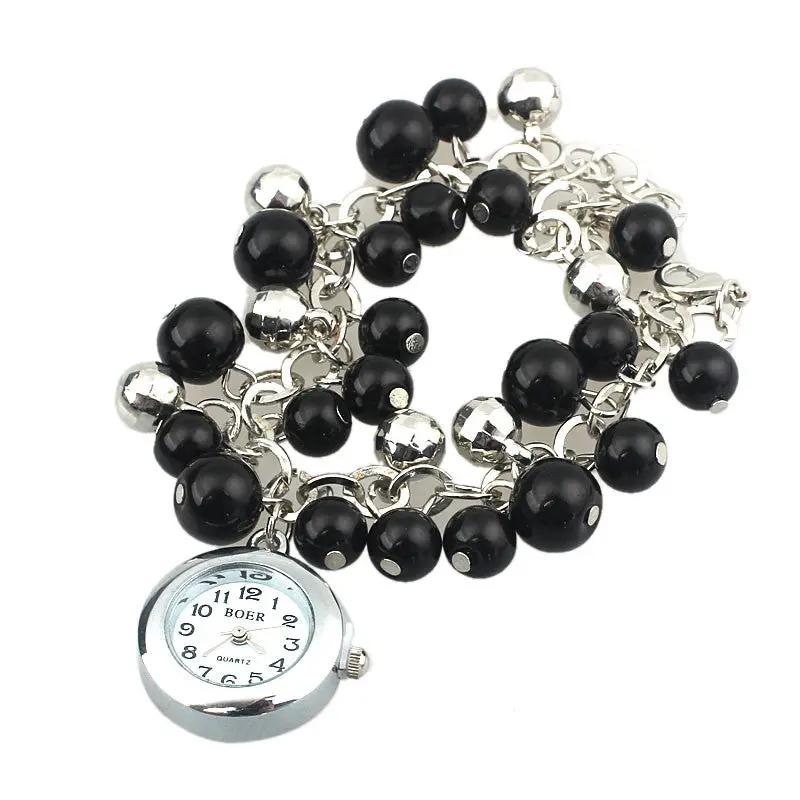 Best Selling Artificial Pearl Bracelet Watches For Women Reloj Hour Quartz Analog Clock Dress Relogio 1
