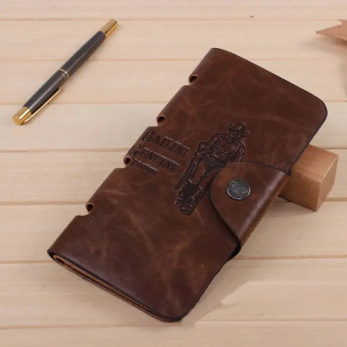 Best Selling Men Luxury Wallets Leather Multi Pocket Credit Card Purse Retro Design Clutch Purse Man's Card Holders 2