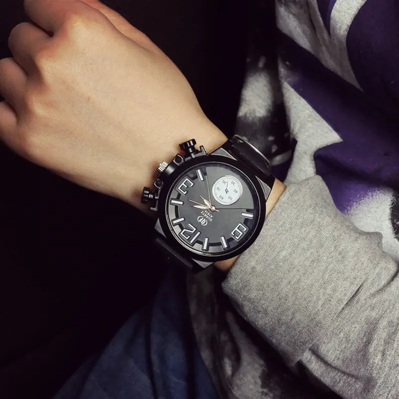 Best Selling Men Watches Top Luxury Military Quartz Clock Casual Silicone Band Wristwatch Relogio Sport Relojes 1