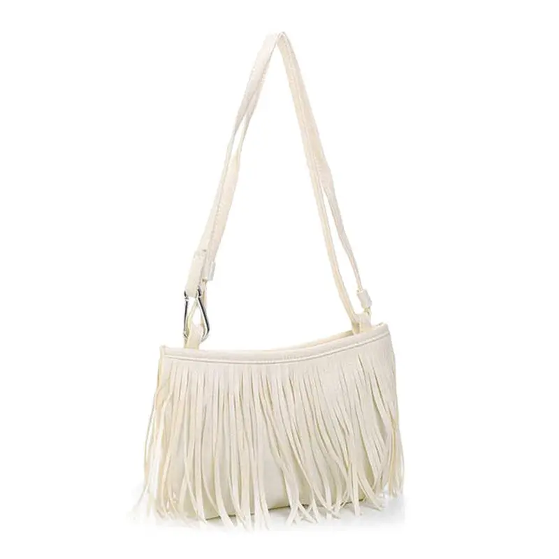 Best Selling Vintage Delicate Women Bag Tassel Leather Single Shoulder Hbag Ladies Clutch Bolsa Feminina 1