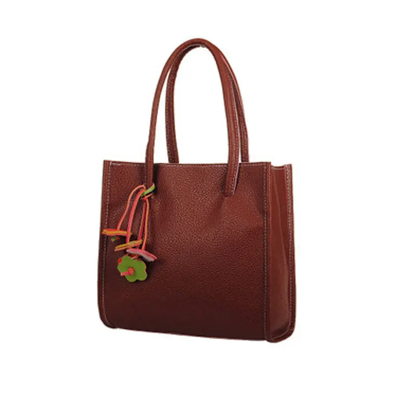 Best Selling Women Bag Elegant Girls Hbags Leather Shoulder Bag Two Style 9 Cy Color Flower Women Tote Bolsas 7