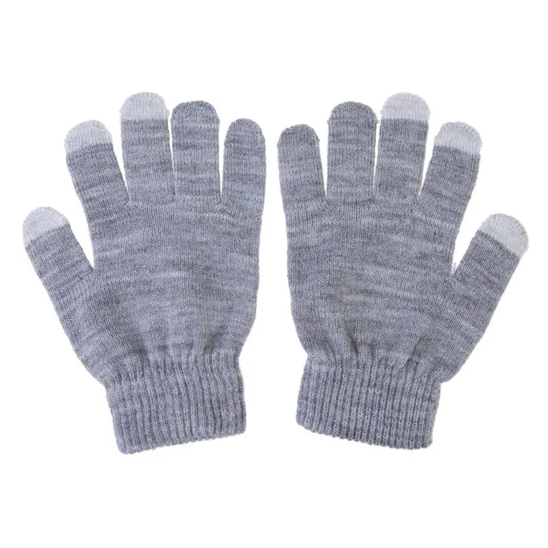 Best Selling Women Men Gloves Touch Screen Soft Cotton Gloves Warmer Smart All Phone Black Eldiven 1