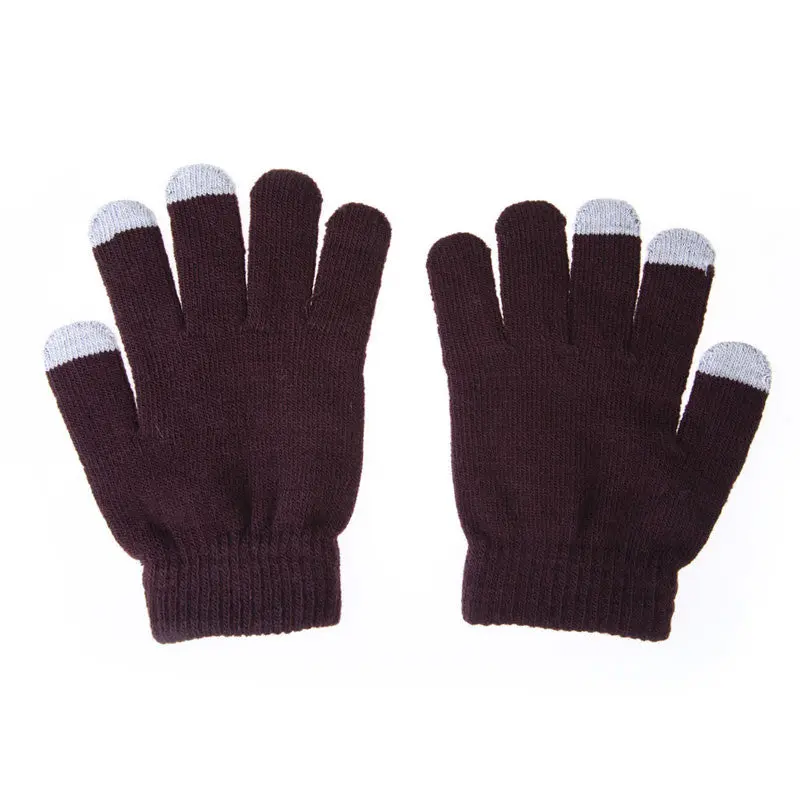 Best Selling Women Men Gloves Touch Screen Soft Cotton Gloves Warmer Smart All Phone Black Eldiven 2