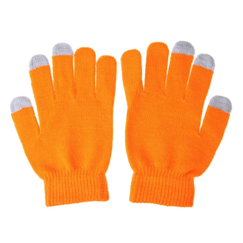 Best Selling Women Men Gloves Touch Screen Soft Cotton Gloves Warmer Smart All Phone Black Eldiven 3