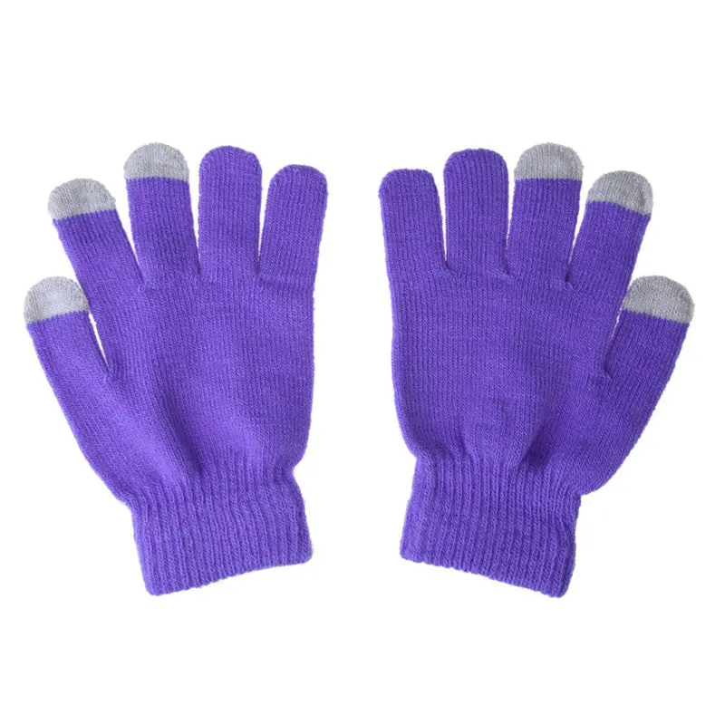 Best Selling Women Men Gloves Touch Screen Soft Cotton Gloves Warmer Smart All Phone Black Eldiven 4