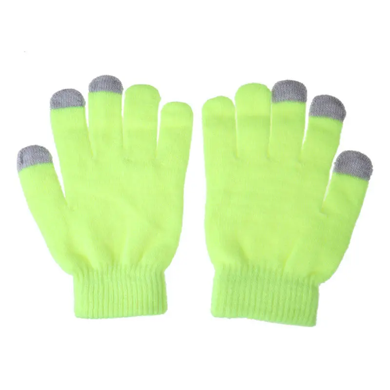 Best Selling Women Men Gloves Touch Screen Soft Cotton Gloves Warmer Smart All Phone Black Eldiven 5