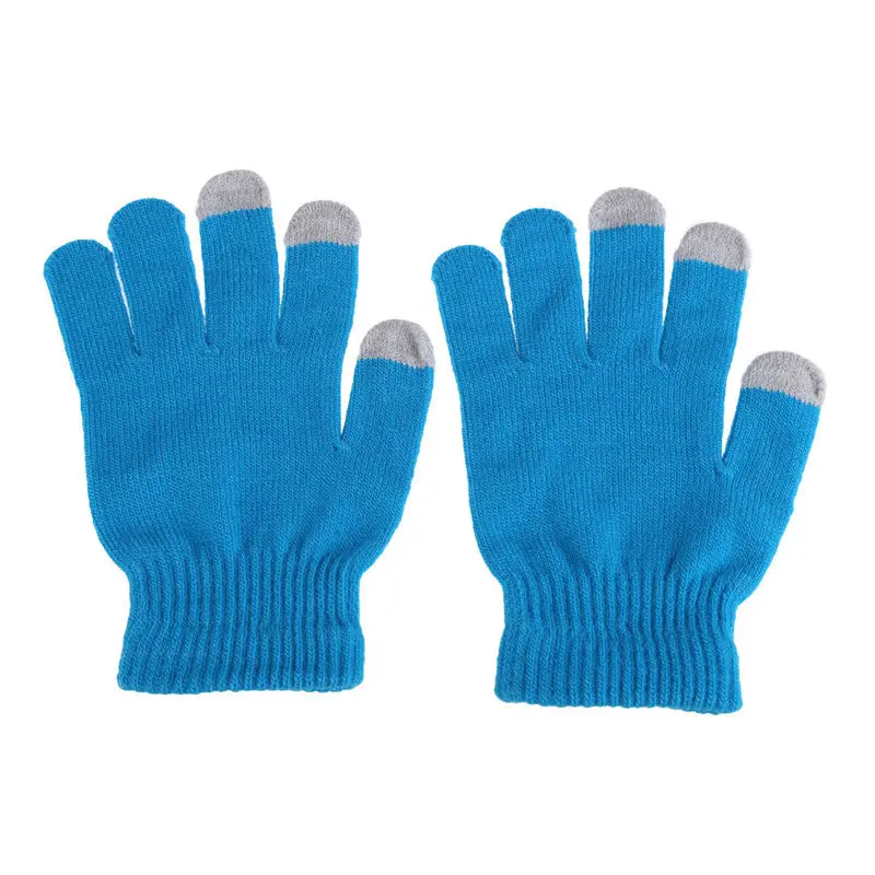 Best Selling Women Men Gloves Touch Screen Soft Cotton Gloves Warmer Smart All Phone Black Eldiven 6