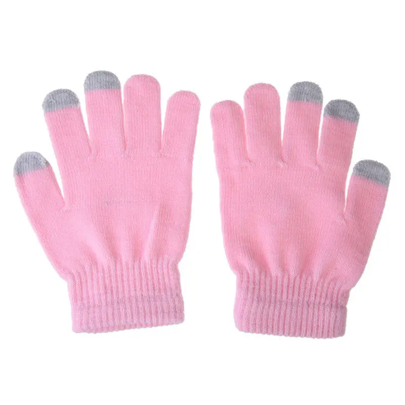 Best Selling Women Men Gloves Touch Screen Soft Cotton Gloves Warmer Smart All Phone Black Eldiven 8